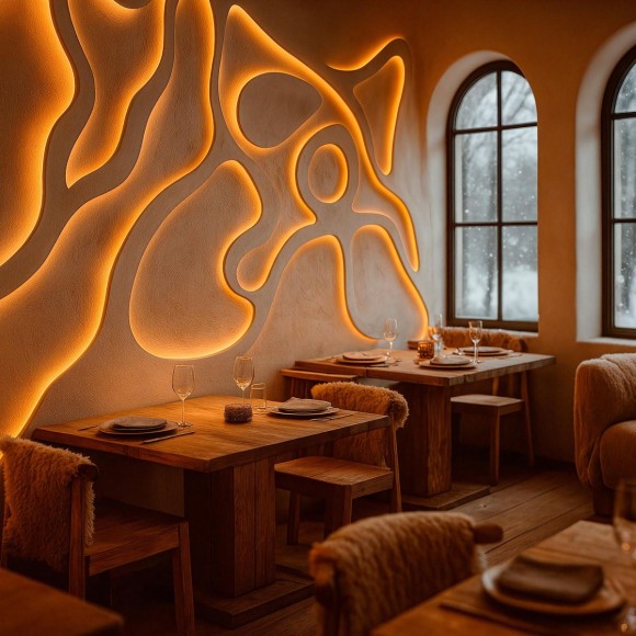 Светодиодная лента герметичная Arlight MOONLIGHT-3D-X544-10x10mm 24V Day4000 (8 W/m, IP67, 5m, wire x1) (Вывод боковой) 041501