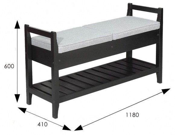 Банкетка-стеллаж для обуви ML_4610151417297