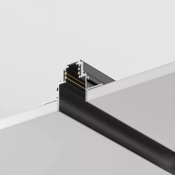 Шинопровод магнитный Maytoni Technical Magnetic track system S35 Busbur truckings TRX004-221B, Черный, Алюминий Шинопровод магнитный Maytoni Technical Magnetic track system S35 Busbur truckings TRX004-221B, Черный, Алюминий