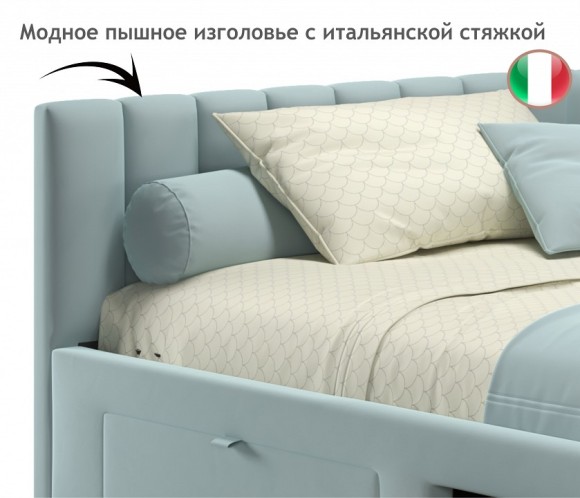 Кровать полутораспальная Milena 2000x1200 NMB_TE-00005460