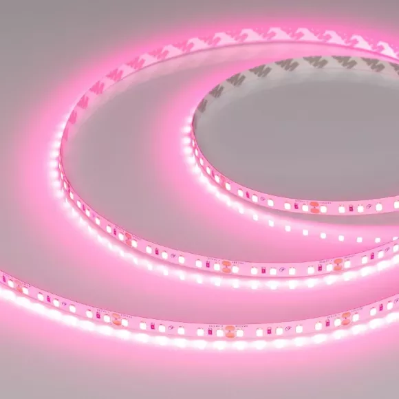Светодиодная лента Arlight RT-A120-8mm 24V Pink (9.6 W/m, IP20, 2835, 5m) 043380 Светодиодная лента Arlight RT-A120-8mm 24V Pink (9.6 W/m, IP20, 2835, 5m) 043380