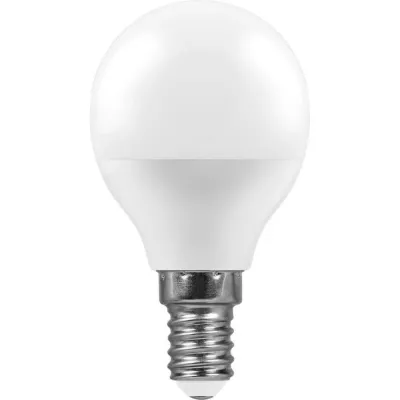Лампа светодиодная Feron E14 11W 2700K Шар Матовая LB-750 25946