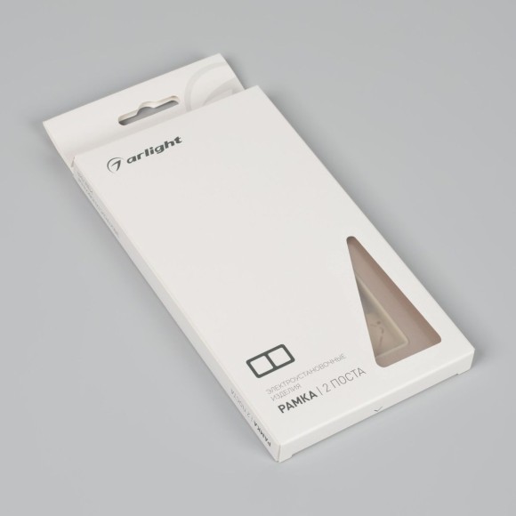 Рамка на 2 поста алюминиевая Arlight FRM-AKIRY-AL-2-GD 049726