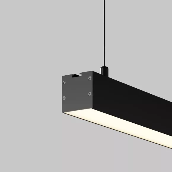 Линейный подвесной светильник Maytoni Technical 3000K 35x35 (Черный, 1 м) LL312011