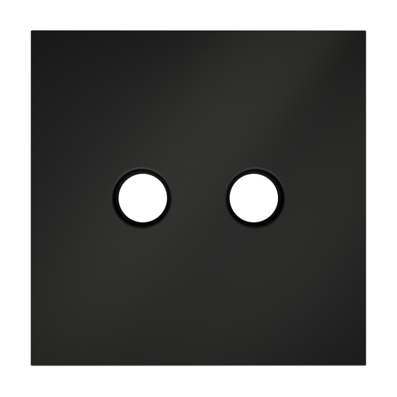 Накладка для розетки телевизионной оконечной TV+SAT Voltum S70 (черный матовый) VLS001608