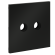 Накладка для розетки телевизионной оконечной TV+SAT Voltum S70 (черный матовый) VLS001608