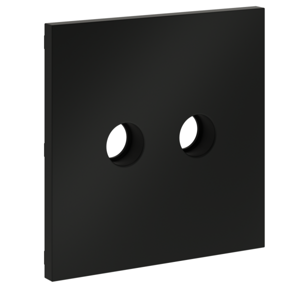Накладка для розетки телевизионной оконечной TV+SAT Voltum S70 (черный матовый) VLS001608