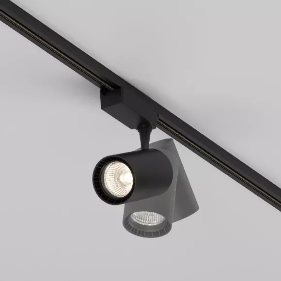 Трековый светильник Maytoni Technical Vuoro TR003-1-15W3K-M-B, Черный, Теплый белый, Алюминий, вид снизу Трековый светильник Maytoni Technical Vuoro TR003-1-15W3K-M-B, Черный, Теплый белый, Алюминий, вид снизу