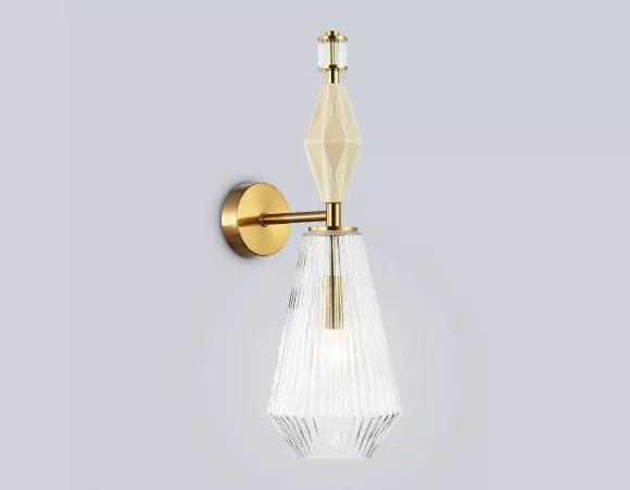 Бра Ambrella Light High Light Ceramo Modern LH53185, Латунь, Прозрачный, Металл, крупный план Бра Ambrella Light High Light Ceramo Modern LH53185, Латунь, Прозрачный, Металл, крупный план