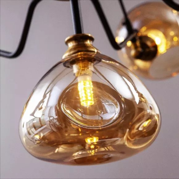 Подвесная люстра LED4U 6136/6+1, декоративные элементы крупным планом Подвесная люстра LED4U 6136/6+1, декоративные элементы крупным планом