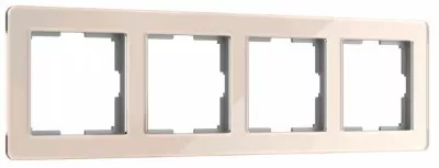 Рамка на 4 поста Werkel Acrylic айвори 4690389190551 W0042743 a062134