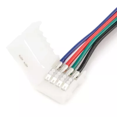 Комплект коннекторов Apeyron (2 клипсы с проводами) для RGB-светодиодной ленты 12В IP20подложка 10мм 09-12