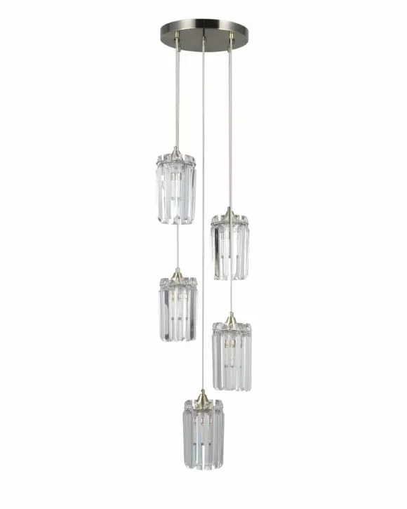 Каскадная люстра Moderli Levi V10761-5P, декоративные элементы крупным планом Каскадная люстра Moderli Levi V10761-5P, декоративные элементы крупным планом