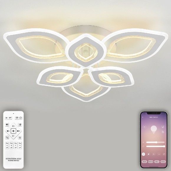 Потолочная светодиодная люстра с пультом управления Natali Kovaltseva Angel LED LAMPS 81198