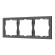 Рамка пластиковая Arlight FRM-NOBE-SFPL-3-GR 054222