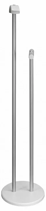 Вешалка для костюма Дэви 2 ML_006387, белый, металлик, ЛМДФ, крупный план основания Вешалка для костюма Дэви 2 ML_006387, белый, металлик, ЛМДФ, крупный план основания