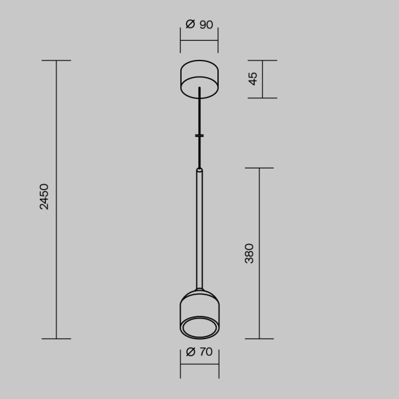 Уличный подвесной светильник Maytoni Apex O491PL-L8W3K