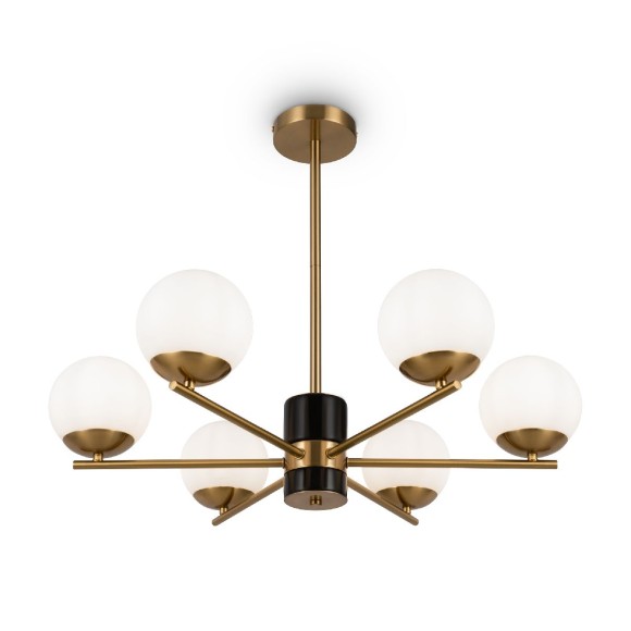 Люстра на штанге Freya Marble FR5230PL-06BS