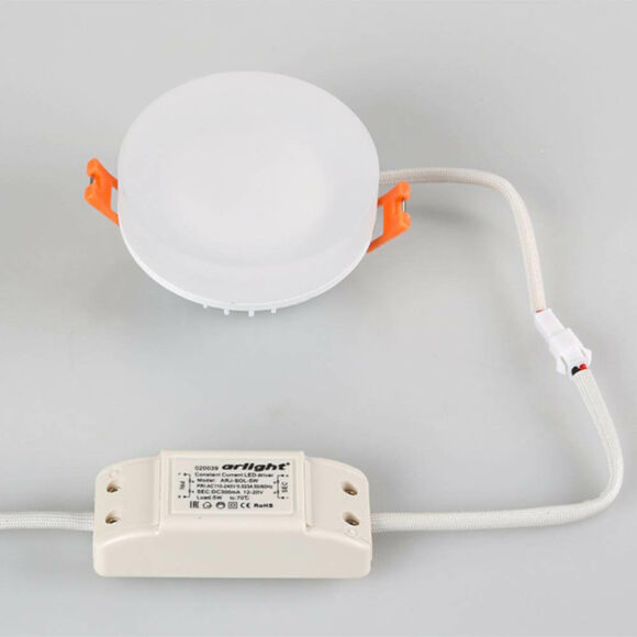 Встраиваемый светильник Arlight LTD-80R-Opal-Roll 5W Warm White 020809 Встраиваемый светильник Arlight LTD-80R-Opal-Roll 5W Warm White 020809