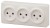 Розетка 3х2P Эра 11-2207-02 Б0020698
