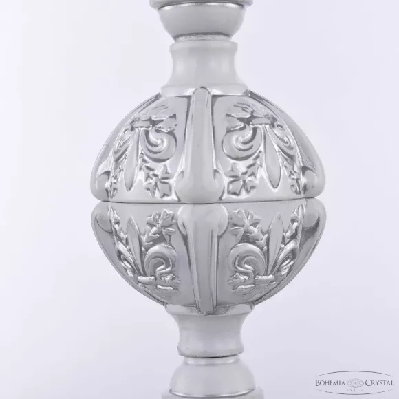 Торшер Bohemia Ivele Crystal AL79101T/8/175 B WMN P Aquamarine/M-1H, Белый, Металл, Классика стиль