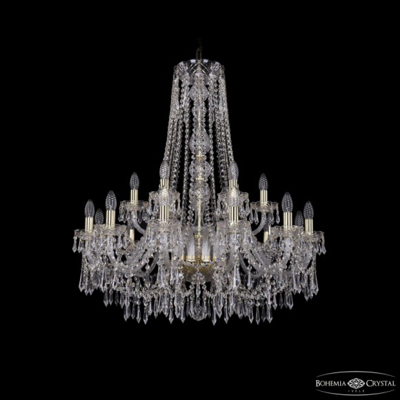 Подвесная люстра Bohemia Ivele Crystal 1403/12+6/300/h-95 G