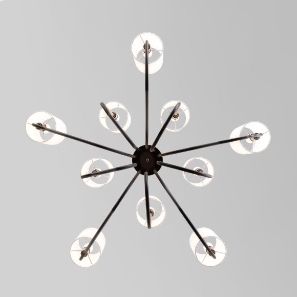 Подвесная люстра Eurosvet Abbey 60164/10 черный a065748