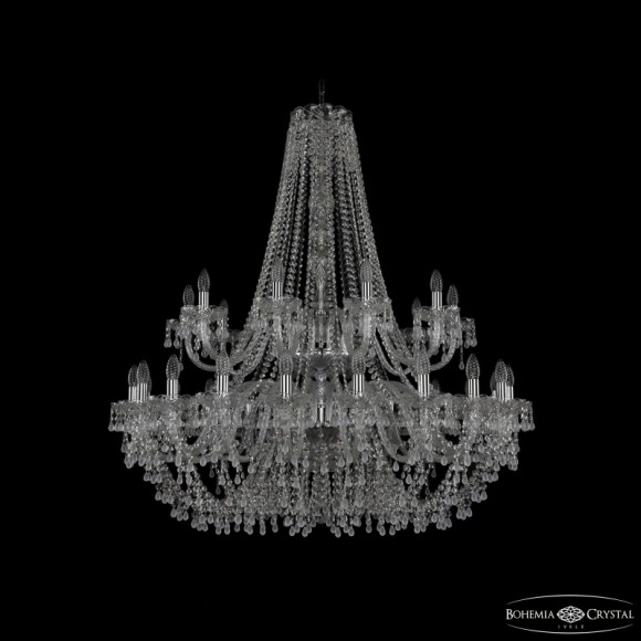 Подвесная люстра Bohemia Ivele Crystal 1410/20+10/400/2d Ni V0300