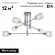 Потолочная люстра Escada Reflex 1140/6P, Серебро, Прозрачный, Металл