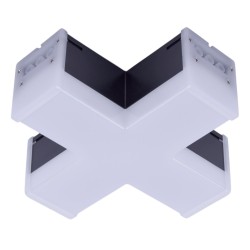 Модульный светильник X-образный Uniel ULO-N11X-12W/6500K IP40 BLACK UL-00013262