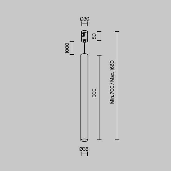 Трековый магнитный светильник Maytoni FOCUS LED TR156-1-5W3K-PT
