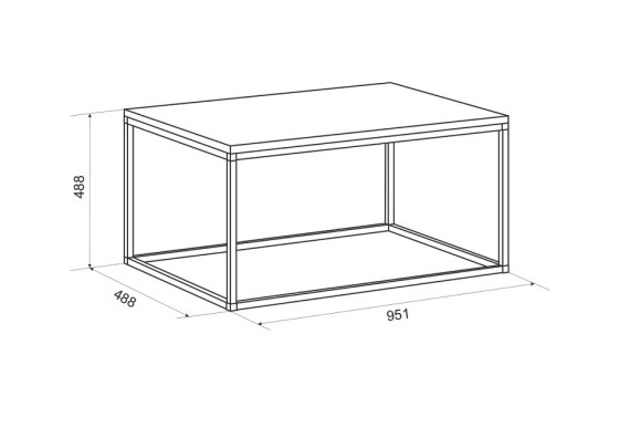 Стол журнальный Лофт MBS_LMN-08_1797