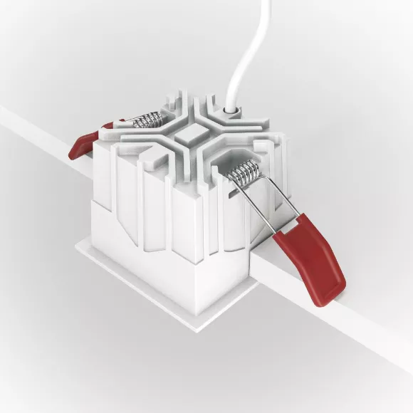 Встраиваемый светильник Maytoni Technical Alfa LED DL043-01-10W3K-D-SQ-WB, подключение Встраиваемый светильник Maytoni Technical Alfa LED DL043-01-10W3K-D-SQ-WB, подключение