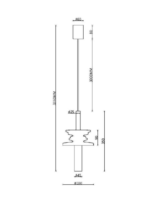 Подвесной светильник Maytoni Sound Wave MOD255PL-01B2