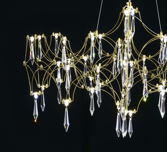 Подвесная люстра с пультом управления Myfar Ileria MR2653-57P-76AP