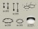 Комплект подвесного светильника Ambrella Light Techno Ring XR92221001 (A9222, A9227, C9238, C9232, N8445)