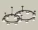 Комплект подвесного светильника Ambrella Light Techno Ring XR92221001 (A9222, A9227, C9238, C9232, N8445)