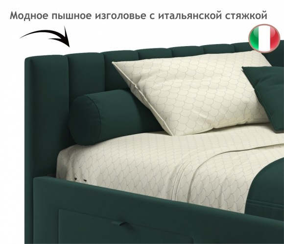 Кровать полутораспальная Milena 2000x1200 NMB_TE-00005461