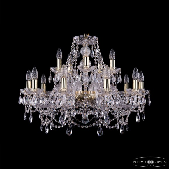 Подвесная люстра Bohemia Ivele Crystal 1411/10+5/240 G