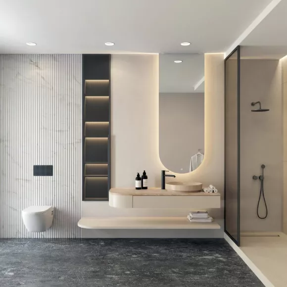 Точечный встраиваемый влагозащищенный светильник Denkirs Trim DK2451-WH Точечный встраиваемый влагозащищенный светильник Denkirs Trim DK2451-WH