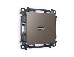 Комплект механизма розетки HDMI 2.0 40V/500mA 2.0GHz 5-18Gbit/s Ambrella Volt Alfa MA644010