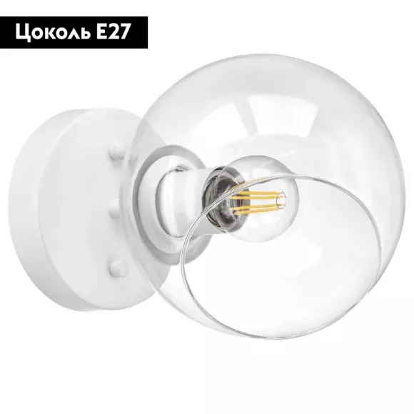 Бра Lightstar Beta 785616, Белый, Прозрачный, Металл Бра Lightstar Beta 785616, Белый, Прозрачный, Металл