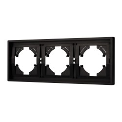 Рамка пластиковая на 3 поста Arlight FRM-TENDO-PL-3-BK 053844