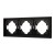 Рамка пластиковая на 3 поста Arlight FRM-TENDO-PL-3-BK 053844