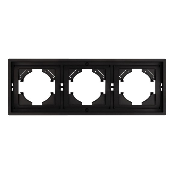 Рамка пластиковая на 3 поста Arlight FRM-TENDO-PL-3-BK 053844