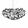 Подвесной светильник Loft IT Clizia 10231/780 Black, Черный, Белый, Металл