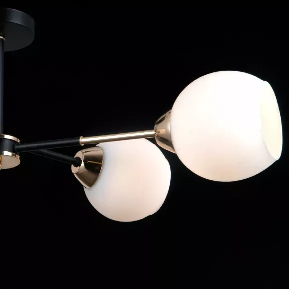 Люстра на штанге Illumico IL0715-4CSQ-24 BK GD LIBRA, декоративные элементы крупным планом