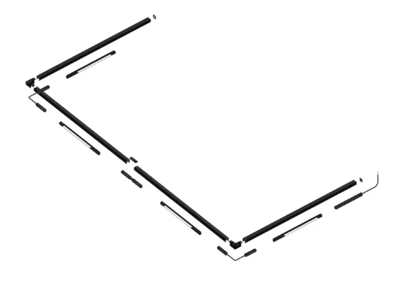 Шинопровод магнитный накладной Crystal Lux CLT 0.114 01 L2000 BL, Черный, Алюминий, Испания