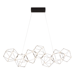 Подвесная светодиодная люстра Eurosvet Uma 90168/7 черный жемчуг