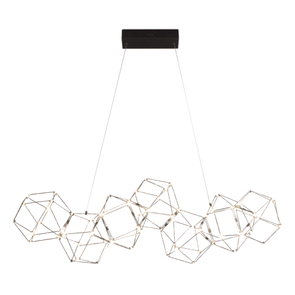 Подвесная светодиодная люстра Eurosvet Uma 90168/7 черный жемчуг